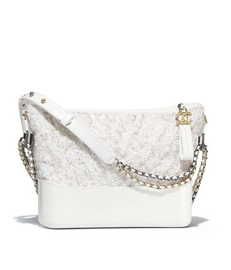 chanel gabrielle small white|Chanel gabrielle tweed bag.